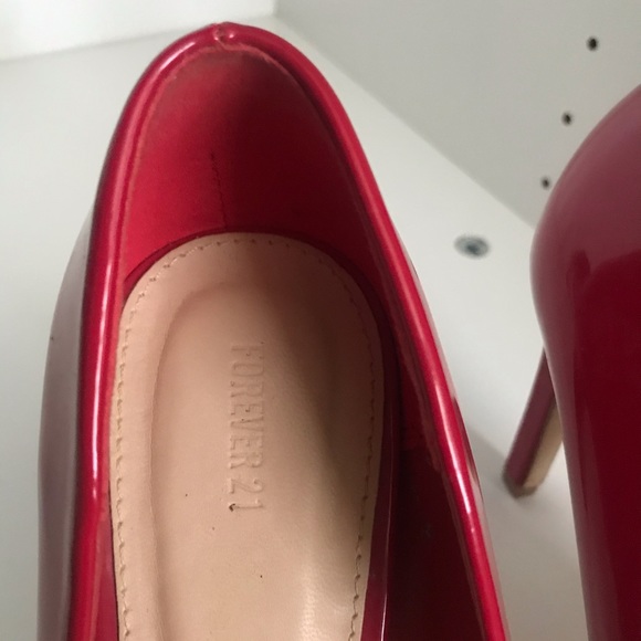 Red Forever 21 Heels - Picture 3 of 3